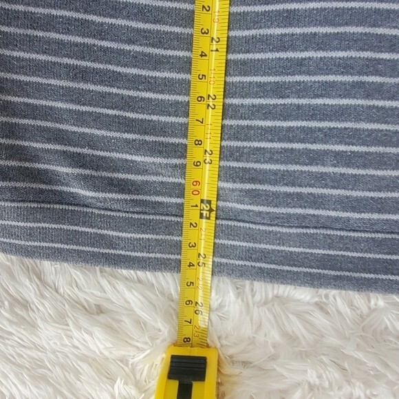 Banana Republic Mens Blue Striped 1/4 Zip Mens Pima Cotton Long Sleeve Sweater - Picture 10 of 10